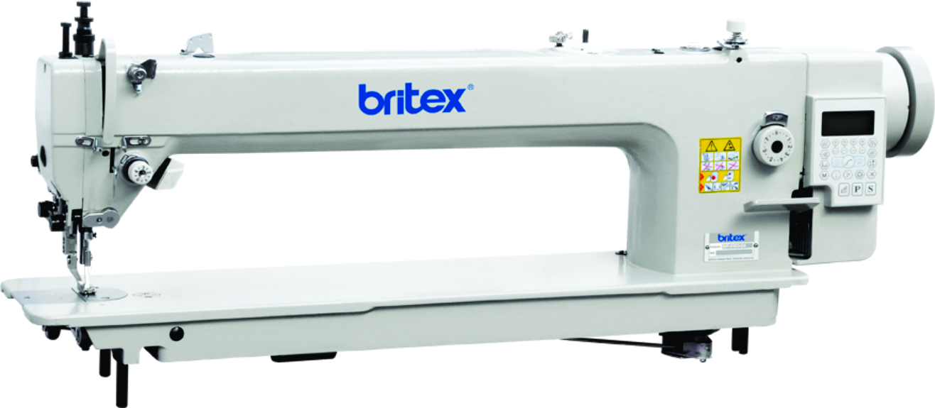 Long Arm Top and Bottom Feed Automatic Lock Stitch sewing machine, Mainboard Quixing - Brand Britex, Model: BR-0303-85-D4
