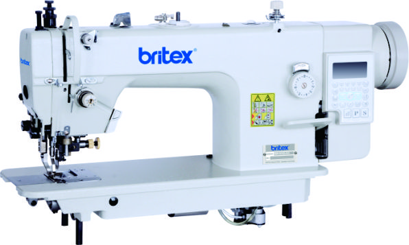 Top and Bottom Feed Automatic Lock Stitch sewing machine with edge cutter, Mainboard Quixing - Brand Britex, Model: BR-0352-D4