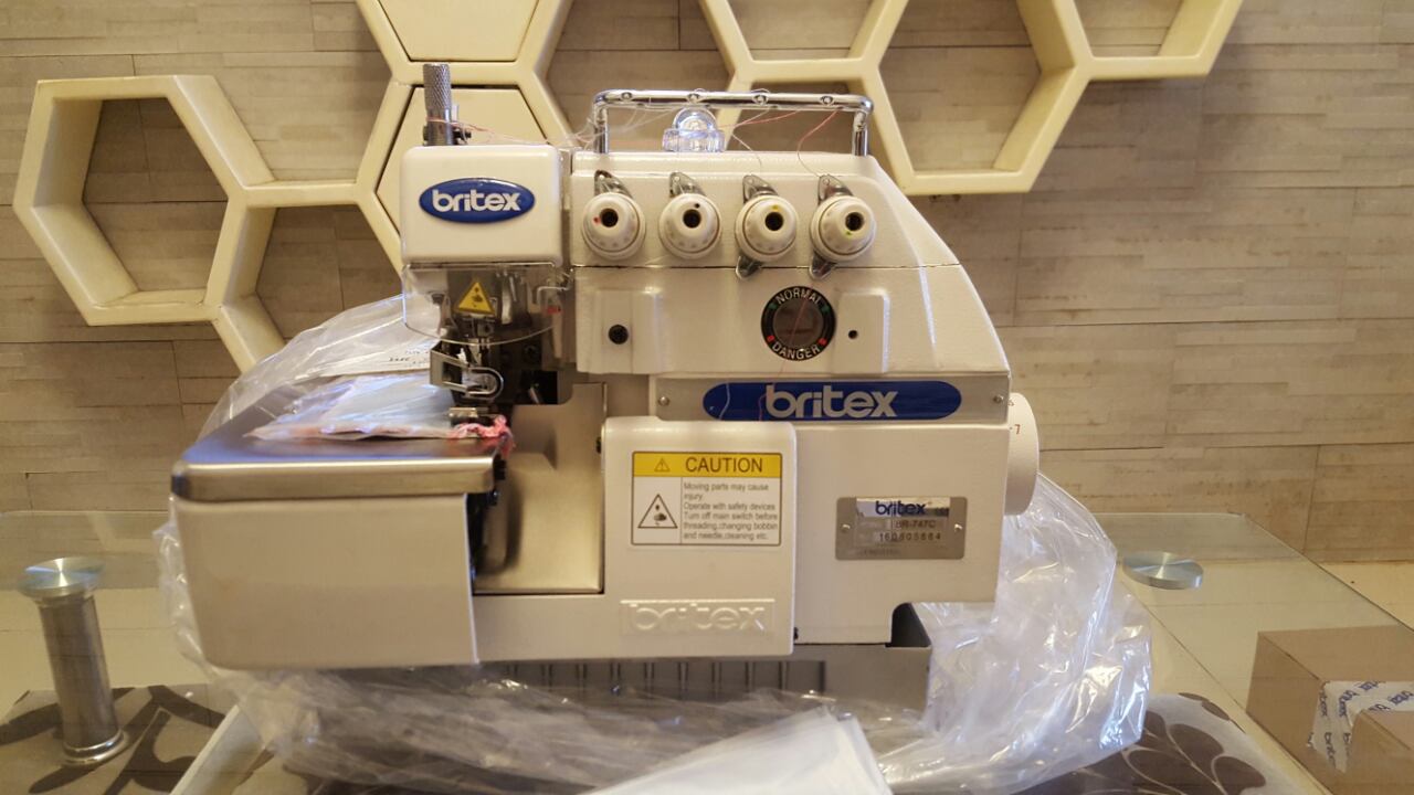 Industrial Four thread Overlock Stitch Sewing machine - Britex Brand, Model: BR-747